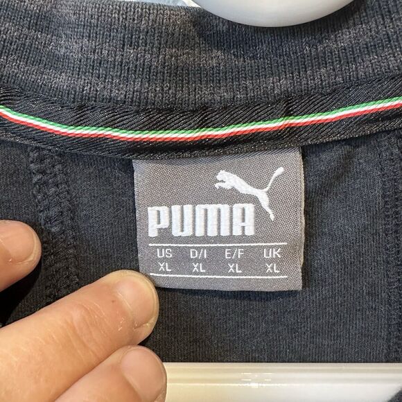 Ferrari Puma Polo Shirt Size XL Men’s 10 Anniversary Partnership Striped Collar - Picture 8 of 12